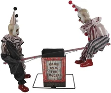 See Saw Clowns Animated Prop Clown Seesaw Halloween Haunted Decoration Carnival
