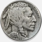 1929-S Buffalo Nickel 5c Fine F+ * Original Surfaces * 1929S #4