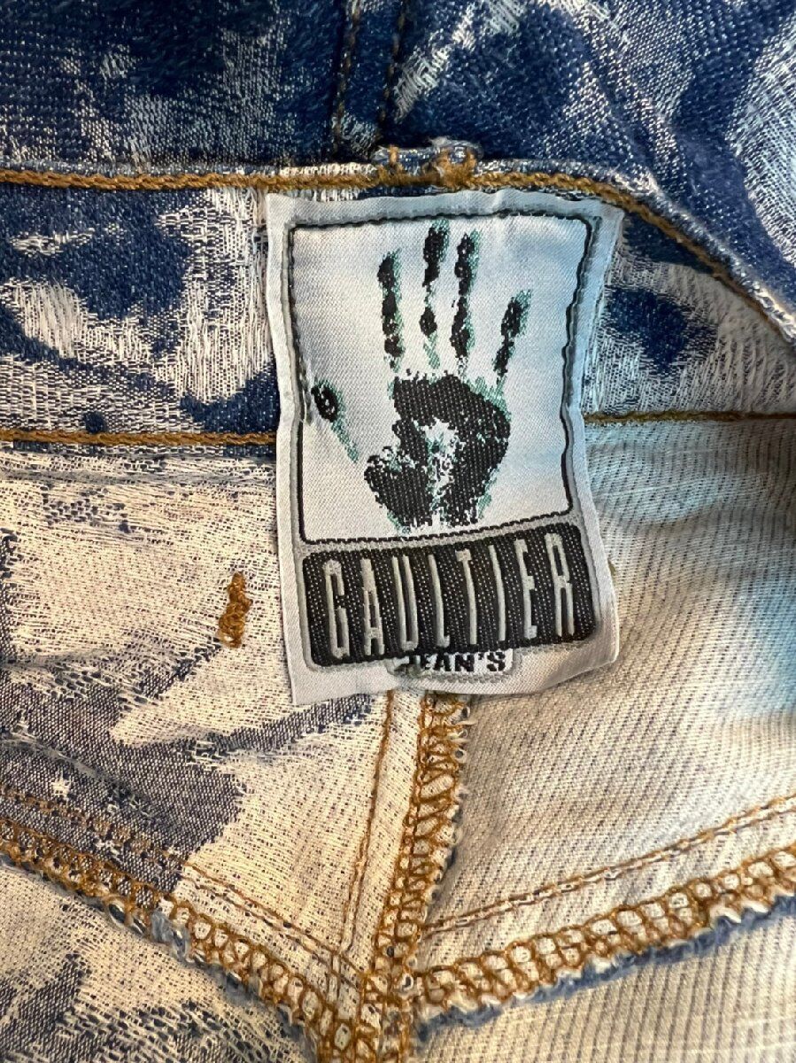 Vintage 1992 AW Jean Paul Gaultier Jacquard Face Denim Pants Vintage 1992 AW Jean Paul Gaultier Jacquard Face Denim Pants