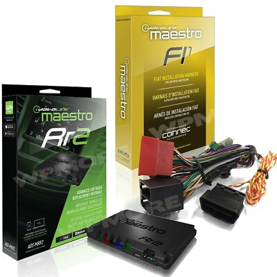 iDatalink MAESTRO ADS-MRR2 + HRN-RR-FI1 T-Harness for Fiat 500 trims 2012 to 15