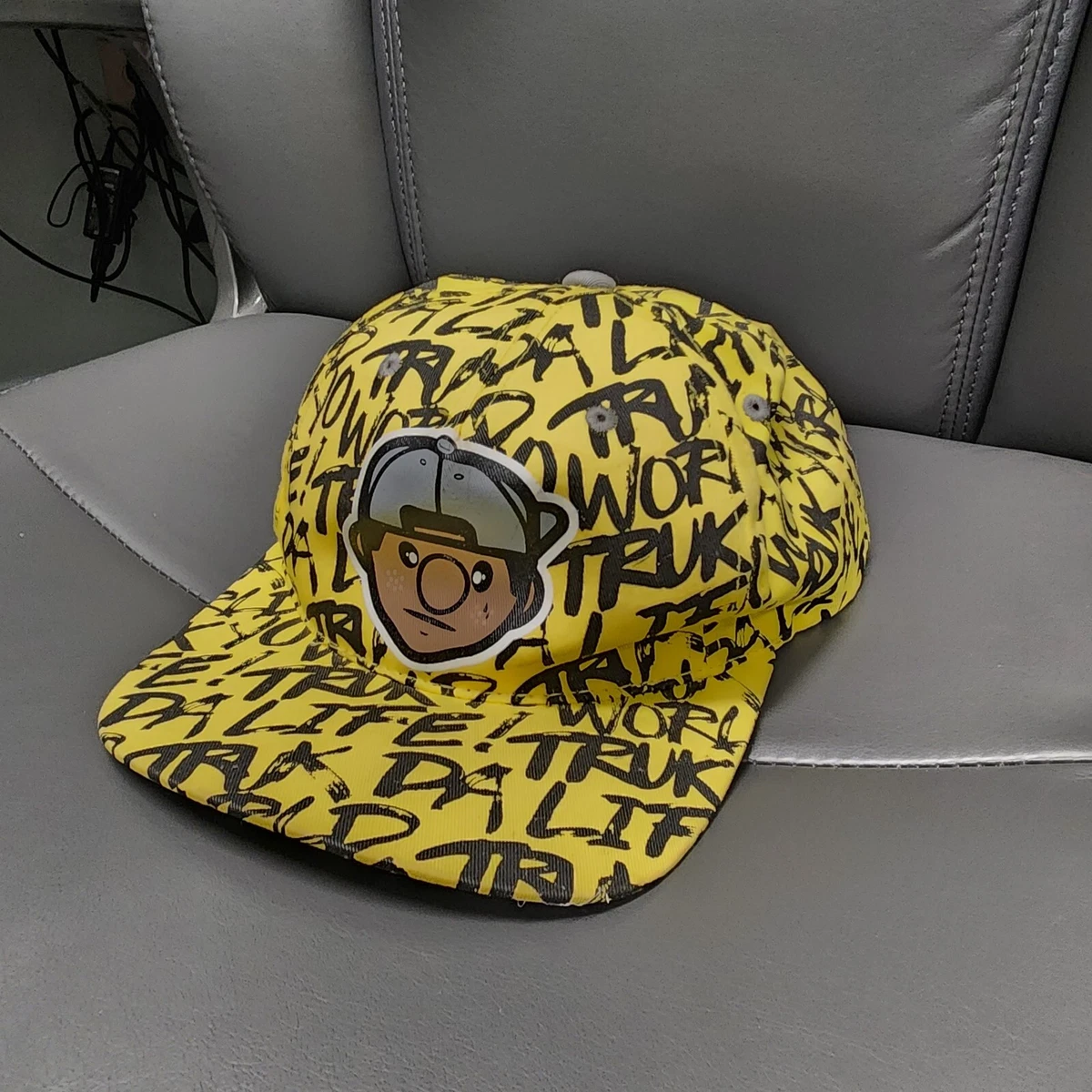 Trukfit Yellow Black Hat Snapback Adjustable Mens Lil Wayne