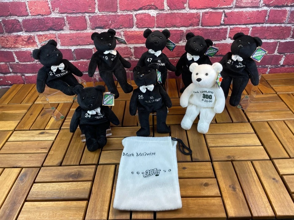 Lot of 8 SALVINO'S BAMMERS BEARS BASEBALL MLB NATIONAL LEAGUE 7 Black & 1 White - Image 2 of 4