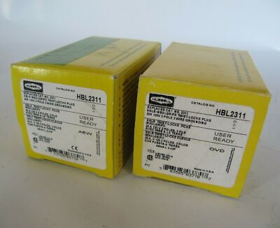 (NEW)   20A 125V 2P 3W Twist-Lock Plug HBL2311 #F13