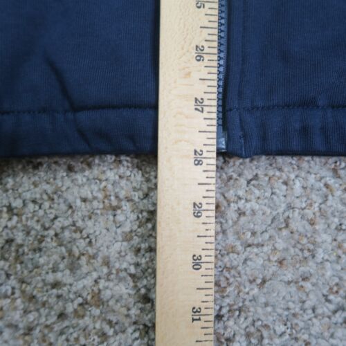 J Crew Hoodie Mens Medium Blue Striped Rugby Sweatshirt Full Zip Oarsman Heavy - Picture 3 of 9