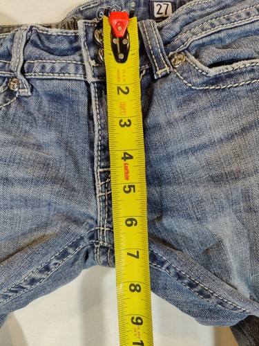 Miss Me Jeans Damen 27 Boot Cut Pattentasche Distressed Western Denim Blau - Bild 8 von 11