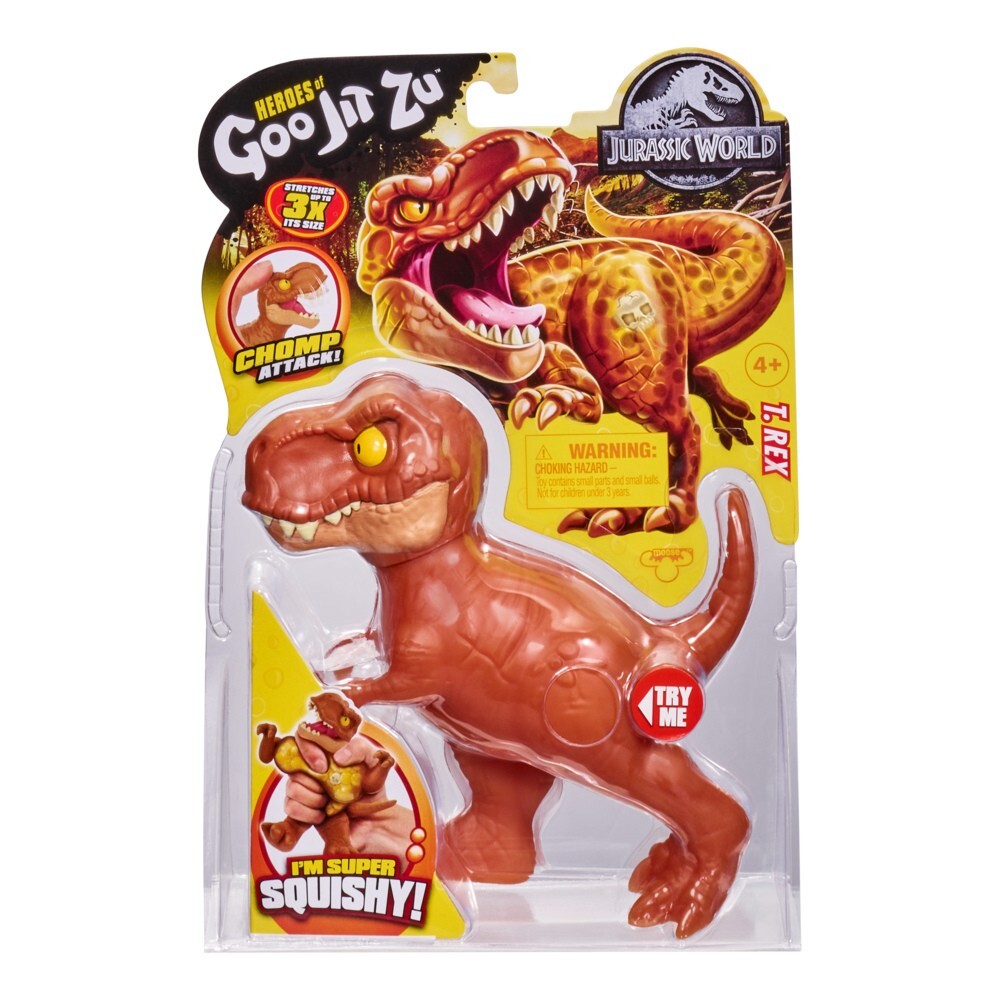 New HEROES of GOO JIT ZU T-REX Jurassic World Movie Super Stretchy