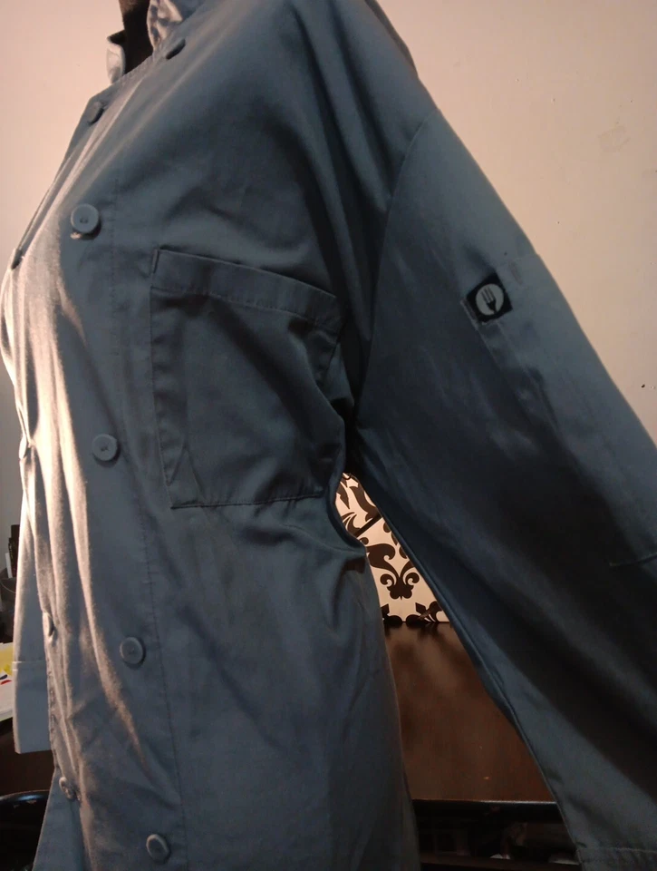 Unisex Chefs Jacket Size Large By Chef Works - Gray - Image 4 of 4