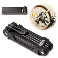 Tonyon Foldable Bike Lock Anti-theft Cycling Cable Chain Locks Black Tonyon Foldable Bike Lock Anti-theft Cycling Cable Chain Locks Black