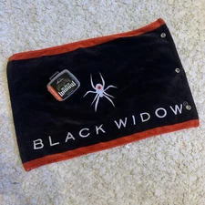 Black Widow Golf Accessories Bag Towel and Replacement Soft Spikes