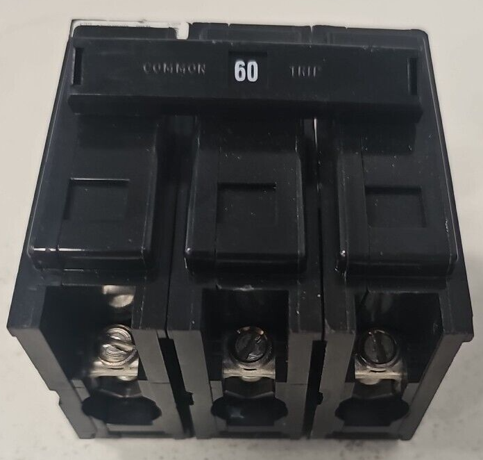 Eaton Cutler-Hammer BAB3060H 60 Amp 3-Pole Bolt-On Circuit Breaker - New Open Box, 1 Year Warranty