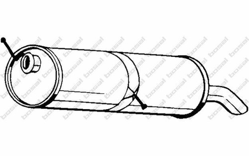 Bosal Endschalldämpfer 190-053 - Qualitäts Schalldämpfer Ersatz