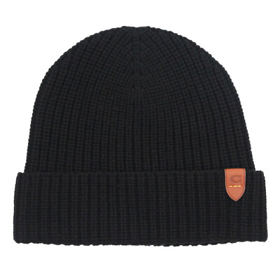 Coach Black Ribbed Knit Hat Mrs Coach Authentic Embroidered | Ribbed knit beanie – Mixed  main image 3