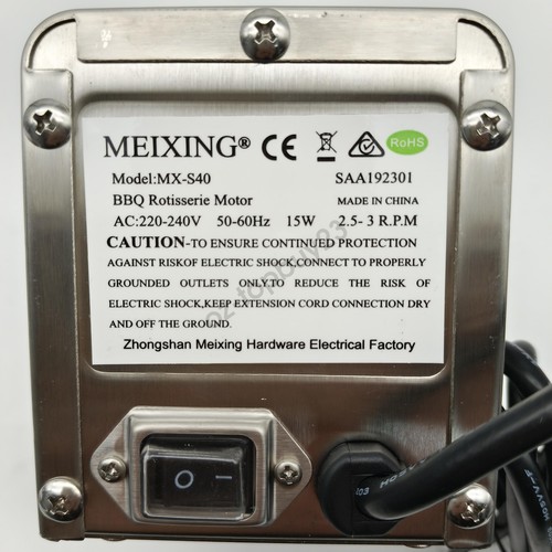 Electric BBQ Rotisserie Motor Spit Stainless Steel BBQ Campfire Motor AU Plug - Picture 4 of 11