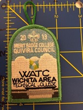 WATC Merit Badge College Wichita KS 2013 Patch Quivira Council Boy Scouts BSA QC