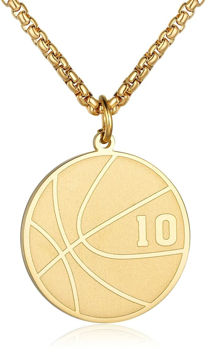 Custom basketball necklace for guys sale
