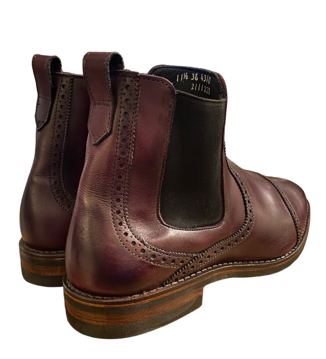 Allen Edmonds Lombard Cap Toe Chelsea Slip On Boot Merlot  display picture 2