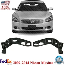 Front Bumper Brackets Left & Right Side Plastic For 2009-2014 Nissan Maxima