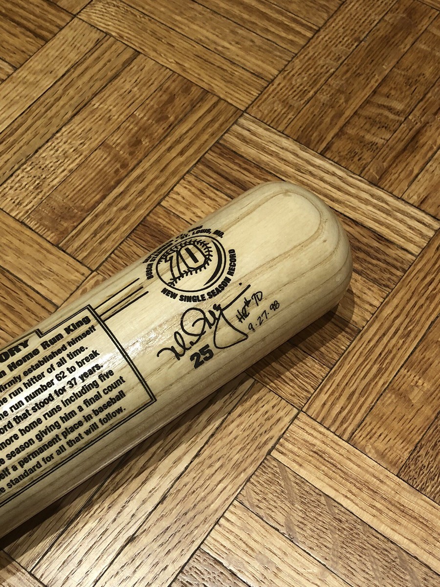 1998 Rawlings 34” Mark McGwire MAKING HISTORY 70th HR