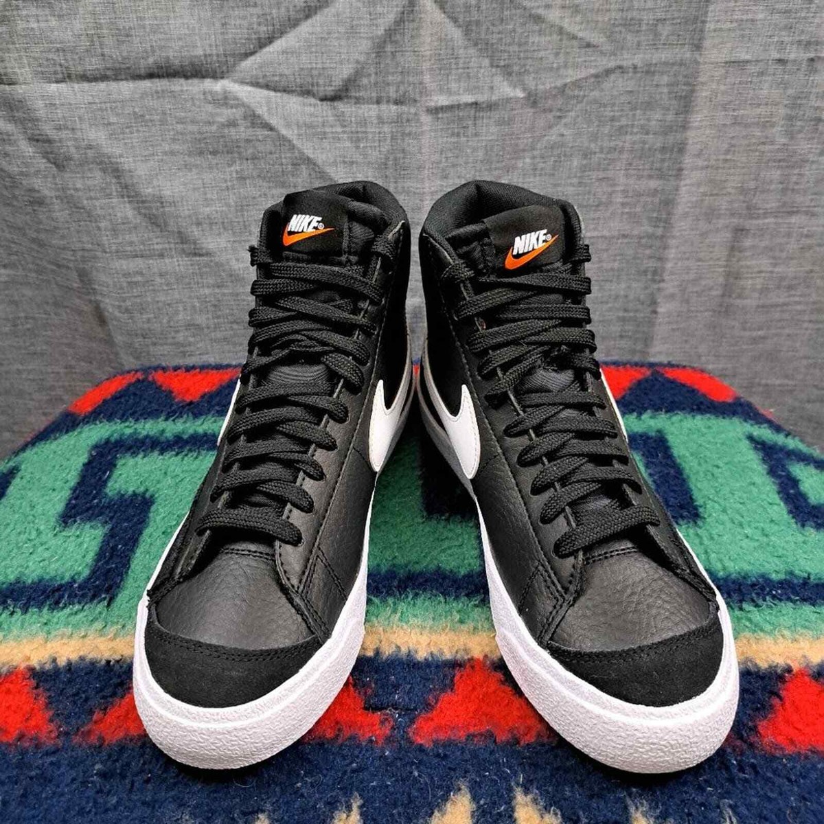 Nike Blazer Mid '77 (GS) Black White Sneakers Size 6Y / 7.5