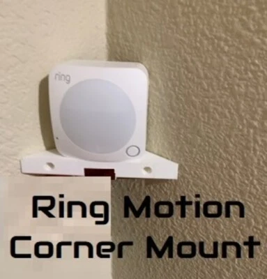 Corner Wall Mount Bracket Shelf for Ring & Simplisafe Alarm Motion Detector