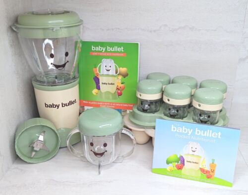 Magic Bullet Baby Bullet Baby Food Making System BB-101S Blender Green EUC - Zdjęcie 1 z 8