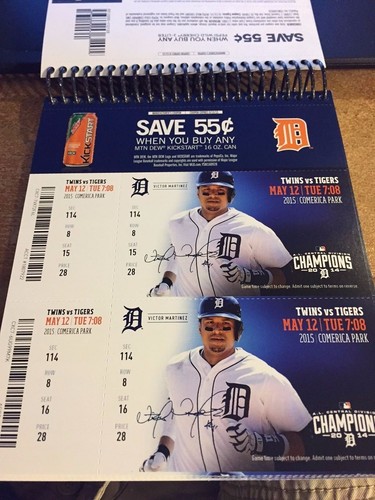 2015 DETROIT TIGERS SEASON TICKET STUB PICK YOUR GAME CABRERA PRICE LINDOR DEBUT - Picture 2 of 4