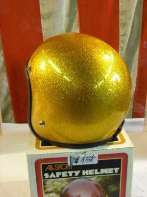 1970s helmet Buco Gold Harley Honda Kawasaki chopper Suzuki