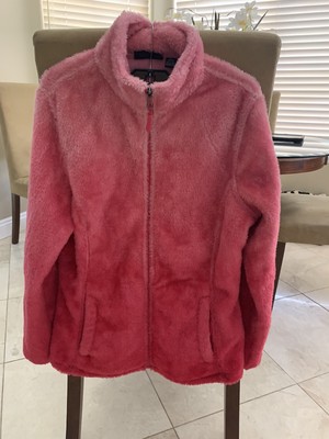 pink jacket fuzzy