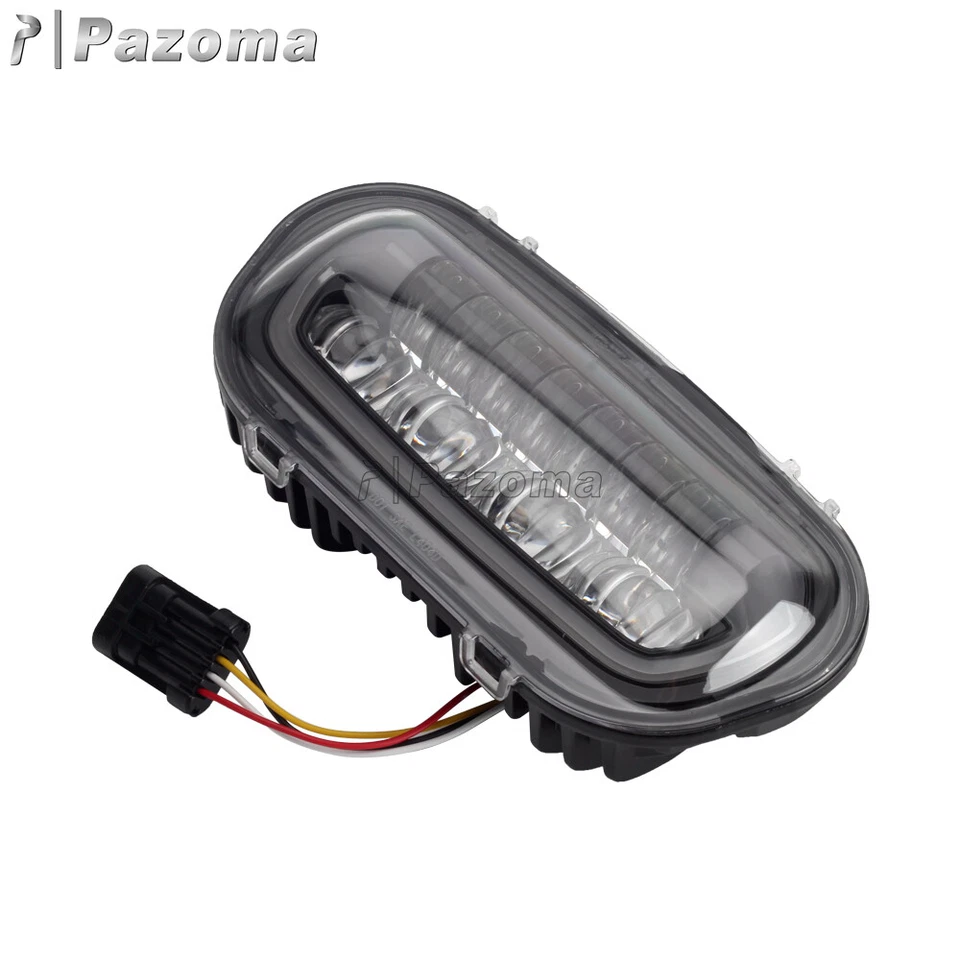 LED Headlight w/ Conversion Mount Extension Bracket For Harley Dyna Fat Bob FXDF - Image 4 of 4