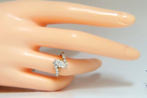GIA Certified .77ct Marquise Shape diamond ring 14 Karat - Picture 6 of 7