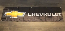 Chevrolet Banner Flag Big 2x8 feet Chevy Mechanic Garage Repair Shop Man Cave 