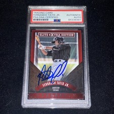 Fernando Tatis Jr. Signed 2015 Panini Elite Extra RC Card PSA Baseball Padres