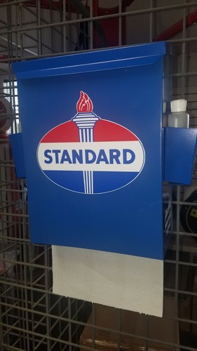 STANDARD ÖL 50ER JAHRE ÄRA TANKSTELLE HANDTUCHBOX SPENDER NEU - Bild 3 von 5