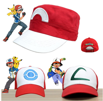 Cappello ASH KETCHUM POKEMON Anime Cosplay Cap POCKET MONSTER Costumi Rosso  Blu Cappelli | eBay