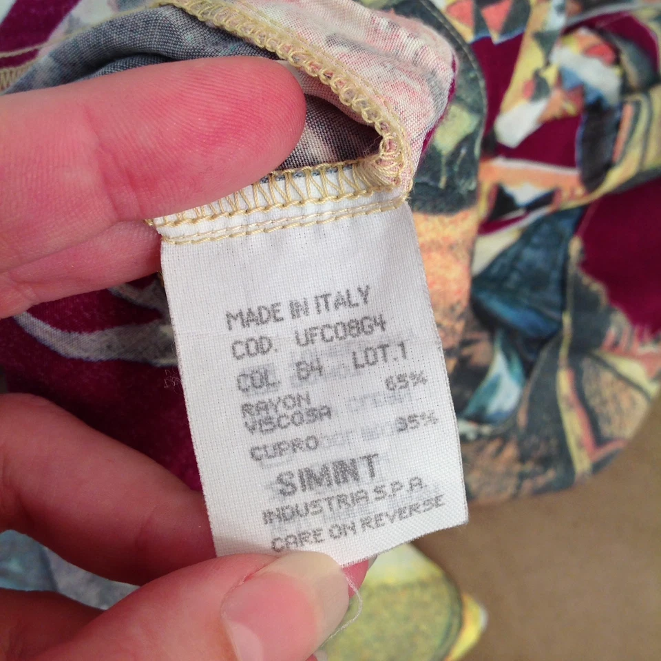 MOSCHINO Jeans M Button Down Native American Printed Shirt Men's Unisex RARE - Image 3 of 4