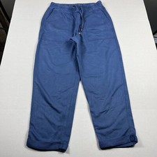 Tommy Hilfiger Womens Pants Small Blue Relaxed Fit Casual Drawstring Waist