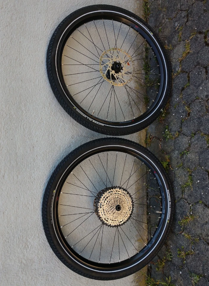 Laufradsatz 27,5 " Zoll VR 110x15mm, HR 12x142mm Felgen Rad 12Fach 10-51Z Disc