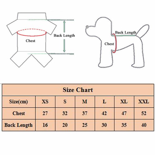Pet Dog Cat Warm Fleece Vest Clothes Coat Puppy Small Dog T Shirt Sweater T + - Picture 4 of 21