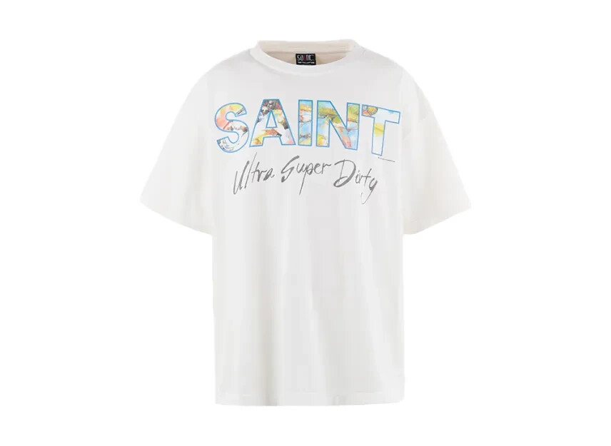 Saint Mxxxxxx♡ SS TEE SUPER DIRTY SAINT Mxxxxxx SS Tee Super Dirty White | eBay