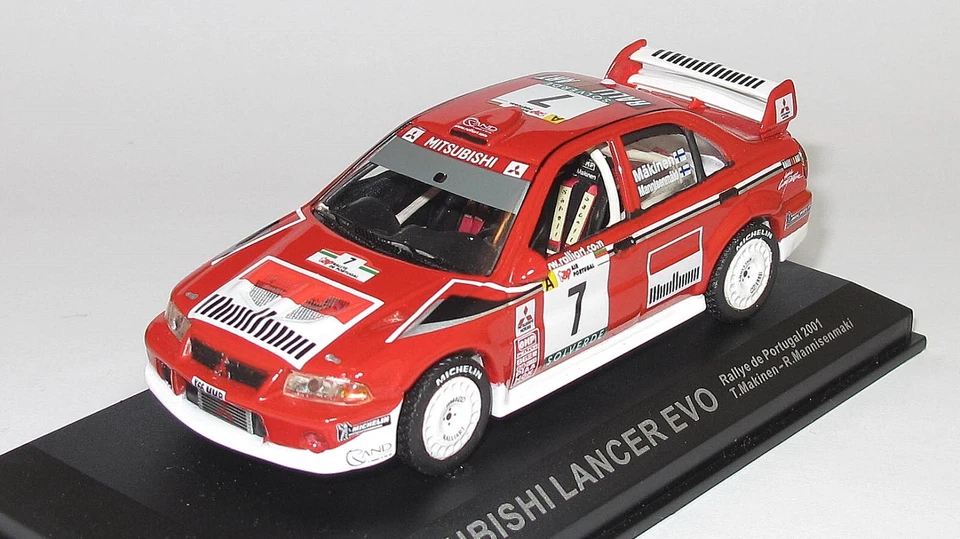 IXO MITSUBISHI LANCER EVO RALLY DEL PORTOGALLO 2001 - Makinen - SCALA 1:43 - Immagine 3 di 4