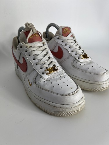 Nike Air Force Low Damen Weiß Pink 4 UK 37,5 Eur - Bild 3 von 12
