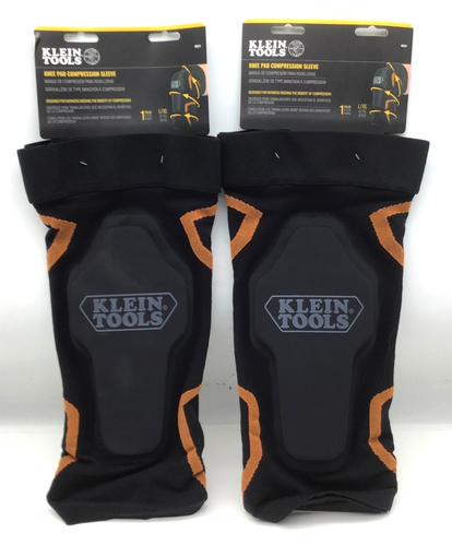 Klein Tools Knee Pad Compression Sleeves - LOT OF 2 - NEW