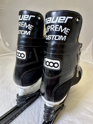 Bauer Supreme Custom 1000 SR Size 4.5-D Ice Hockey Skates Vintage Super Steel