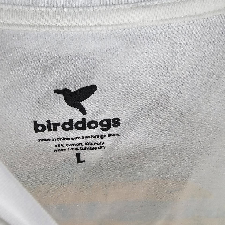Bird Dogs Golf Mens Large White Graphic Tshirt Cotton eBay