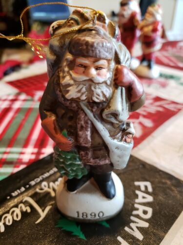 7 recuerdos antiguos de Papá Noel reproducción adornos navideños Corea - Imagen 6 de 9