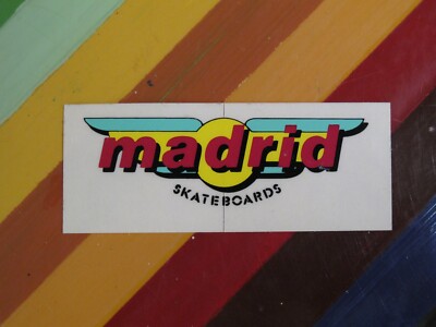 vtg 1970s 1980s skateboard sticker - Madrid Fly Danforth
