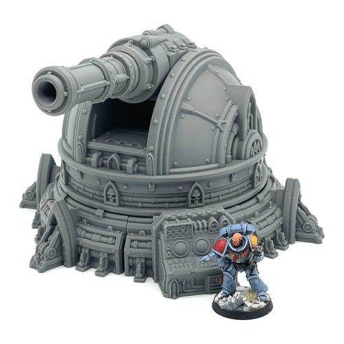 Torreta de Defensa Cañón de Plasma Orbital Ejército Espacial 28mm Wargaming Terreno Paisaje - Imagen 7 de 9