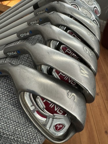 LEFT HANDED PING FAITH Golf Clubs Ladies irons Driver + 3,5 Woods + Hybrids Set - Picture 4 of 13