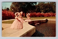 Mobile AL-Alabama, Lyons Park, Azalea Trail, Antique Vintage Souvenir Postcard