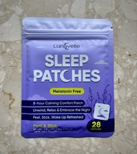 Lunavelle Schlafpflaster f.Erwachsene,28 St&uuml;ck,nat&uuml;rlicher Lavendel Sleep Patch